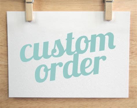 Customize Your Order: