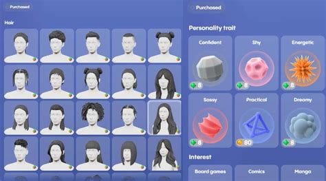 Customize appearances and traits: