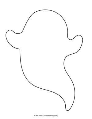 Cut Out Ghost Template