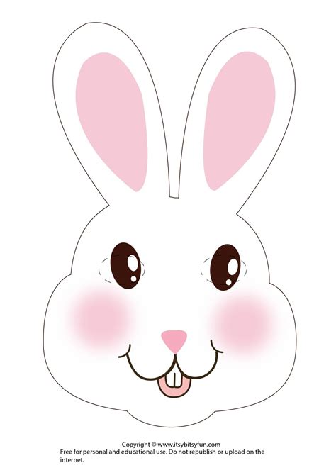 Cute Bunny Face Template