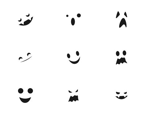 Cute Ghost Face Templates