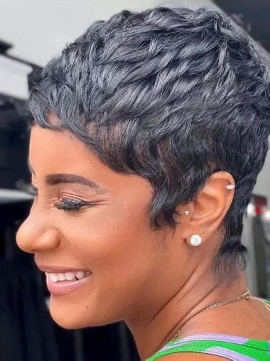 Cute Short Wigs For African American Synthetic Curly Boycuts Wigs