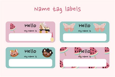 Cute Tags Template