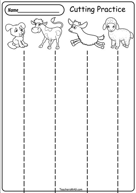 Cutting Activity Printable