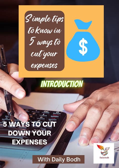 Cutting your expenses: