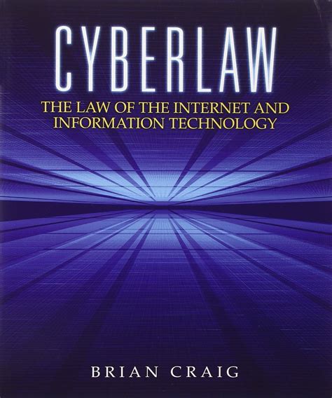 Cyberlaw Law Internet Information Technology Kindle Editon