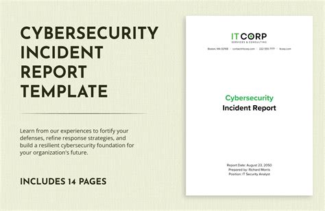 Cybersecurity Incident Response Report Template