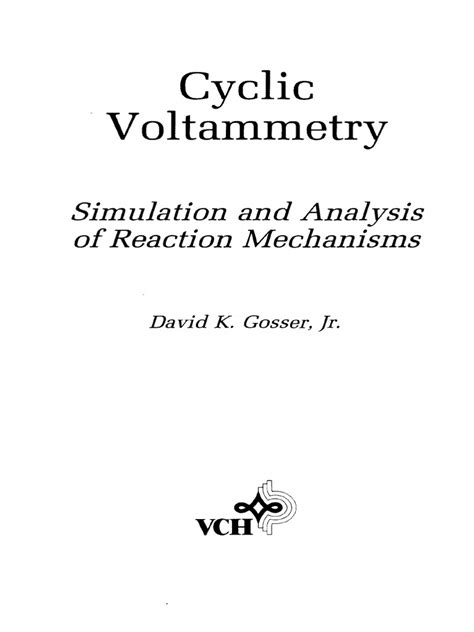 Cyclic.Voltammetry.Simulation.and.Analysis.of.Reaction.Mechanisms Ebook Kindle Editon