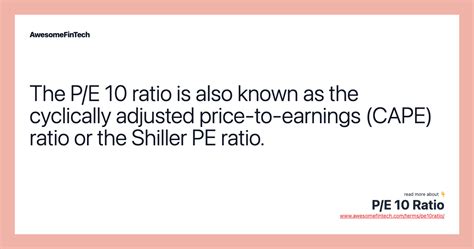 Cyclically Adjusted Price Earnings Ratio (CAPE): 10 Key Considerations