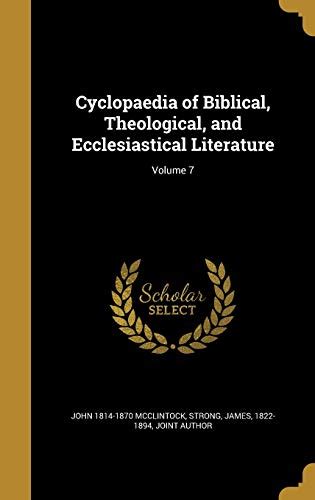 Cyclopædia of Biblical theological and ecclesiastical literature Kindle Editon