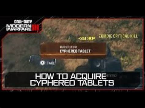 Cypher Tablet MW3 Zombies: Unlocking the Secrets of the Aether