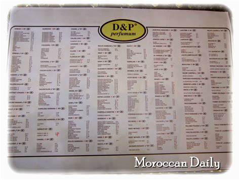 D P Perfumum Catalog
