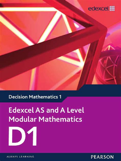 D1 Edexcel 2013 May Answer Booklet Epub