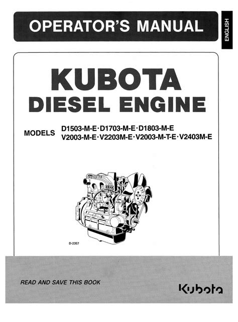 D1503 KUBOTA ENGINE MANUAL Ebook Kindle Editon