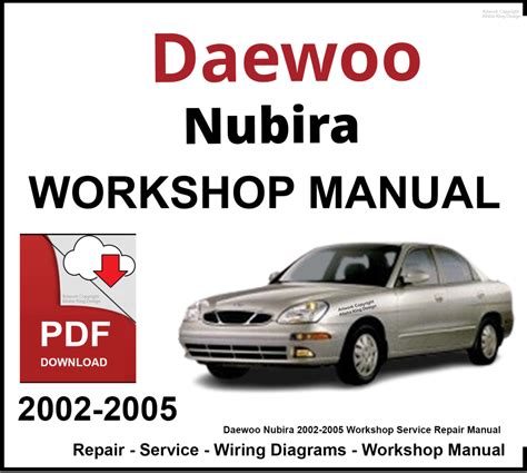 DAEWOO NUBIRA SERVICE MANUAL PDF Ebook PDF