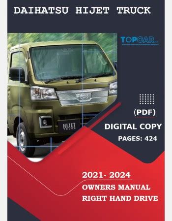 DAIHATSU HIJET OWNERS MANUAL Ebook Epub