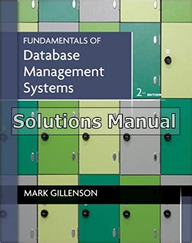 DATABASE MANAGEMENT SYSTEMS SOLUTIONS MANUAL SECOND EDITION Ebook PDF