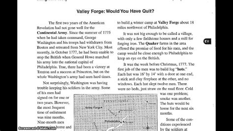 DBQ PACKET VALLEY FORGE ANSWERS Ebook Epub