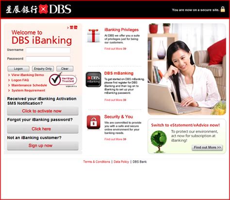 DBS iBanking Portal: