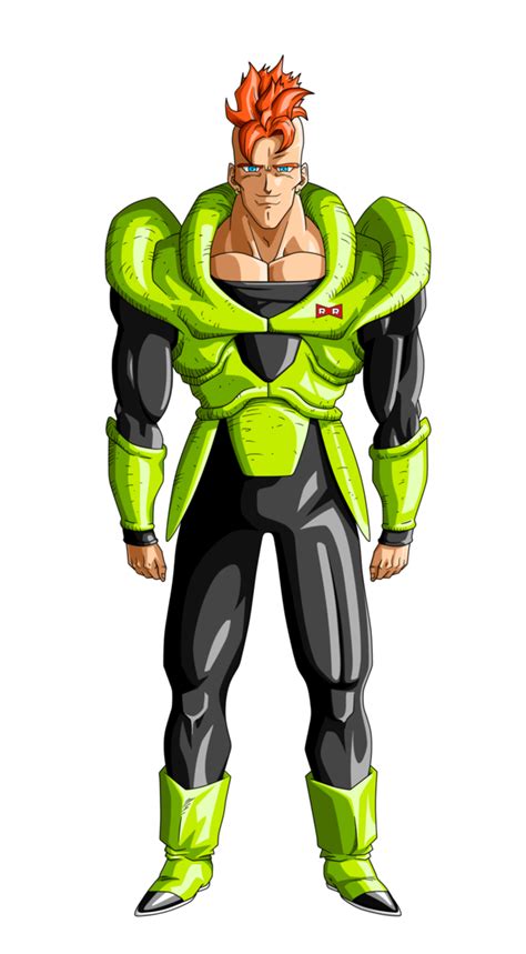 DBZ Android 16 Kneels Before the Might of Cell