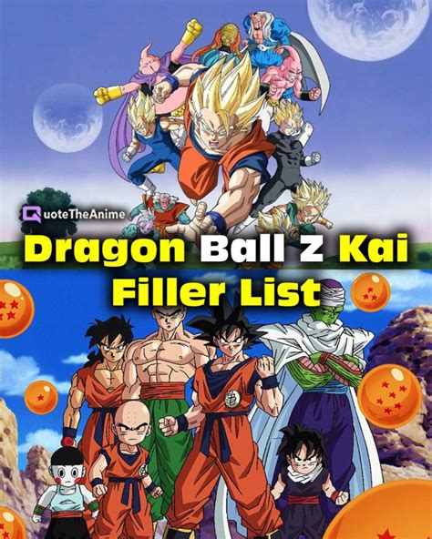 DBZ Kai Filler List: A Complete Guide