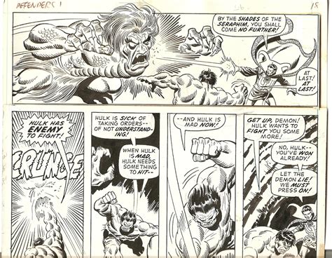 DEFENDERS 1 1972 page12 original Sal Buscema Frank Giacoia art Classic Battle I Slay By The Stars ESTIMATE RETAIL VALUE 500000 Kindle Editon