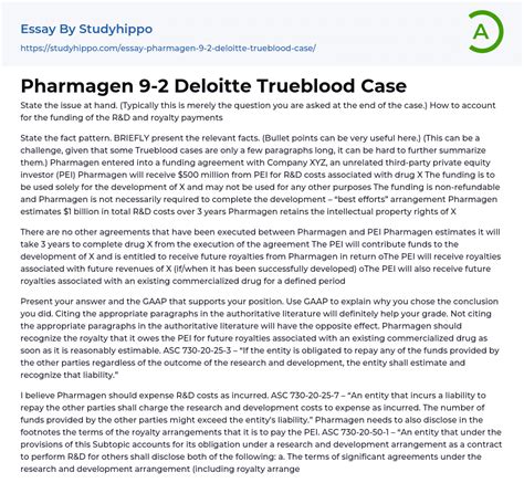 DELOITTE TRUEBLOOD CASES SOLUTIONS Ebook PDF