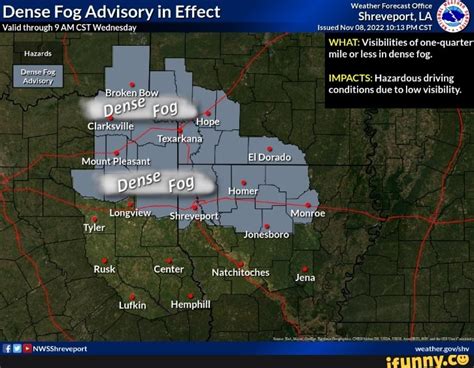 DENSE FOG ADVISORY: Prepare for Reduced Visibility and Hazardous Driving Conditions