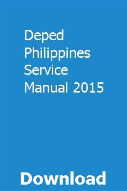 DEPED PHILIPPINES SERVICE MANUAL Ebook Reader