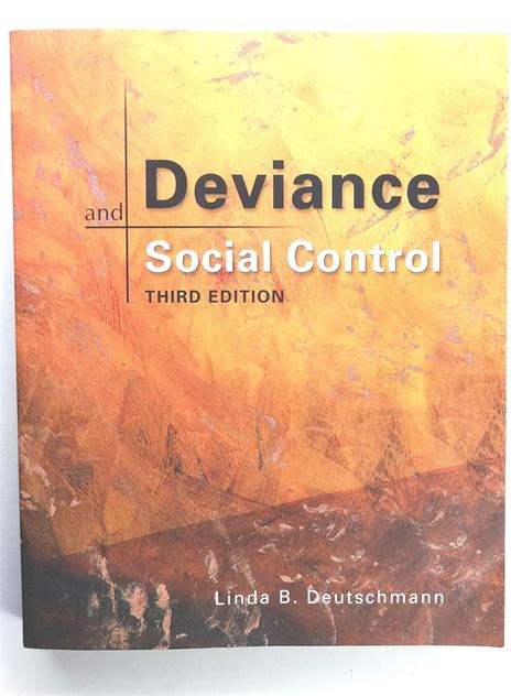 DEVIANCE AND SOCIAL CONTROL DEUTSCHMANN Ebook Epub