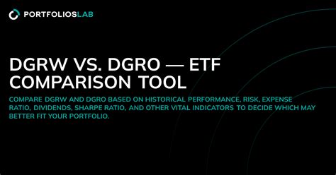 DGRO vs. DGRW: A Comprehensive Comparison