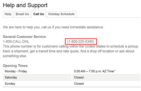 DHL Contact Number USA: 1-800-CALL-DHL