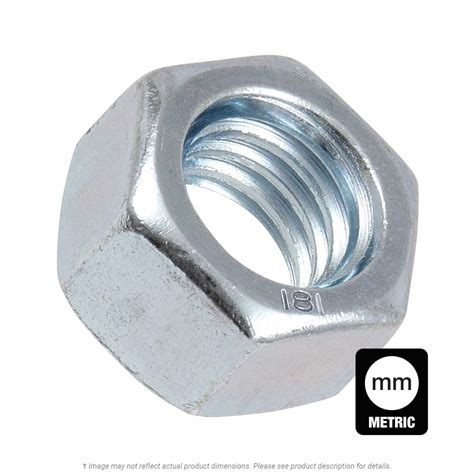 DIN934 M5-0.8 8 Blue-white zinc