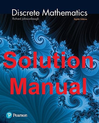 DISCRETE MATHEMATICS RICHARD JOHNSONBAUGH SOLUTION MANUAL Ebook Kindle Editon