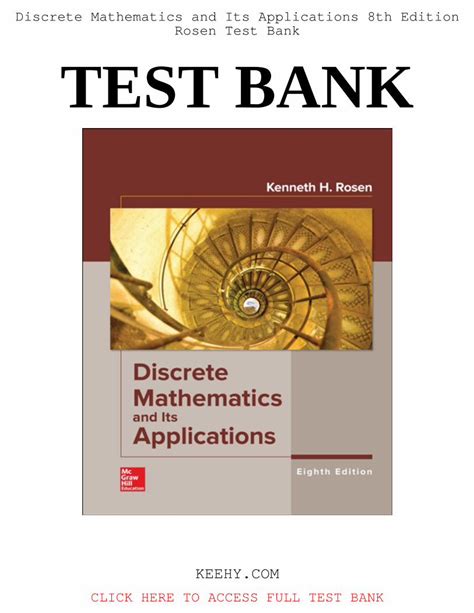 DISCRETE MATHEMATICS THROUGH APPLICATIONS TEST BANK Ebook Epub