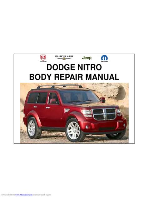 DODGE NITRO REPAIR MANUAL DOWNLOAD Ebook Doc