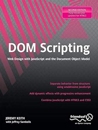 DOM Scripting Web Design with JavaScript and the Document Object Model 1st Edition Epub