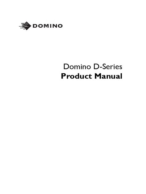 DOMINO LASER 320I MANUAL Ebook Kindle Editon