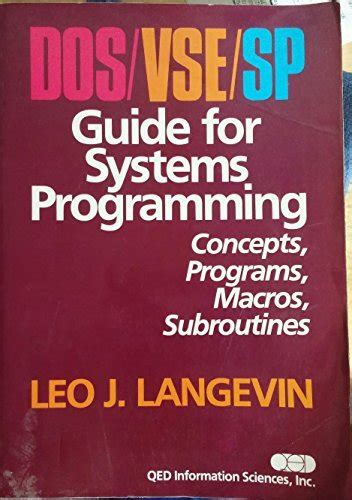 DOS/Vse/Sp Guide to Systems Programming - Concepts Kindle Editon