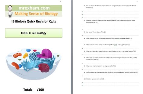 DOT POINT IB BIOLOGY CORE CELLS ANSWERS Ebook Reader