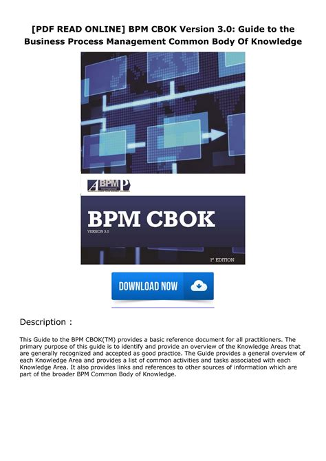 DOWNLOAD PDF BPM CBOK Version 3.0 FREE Doc