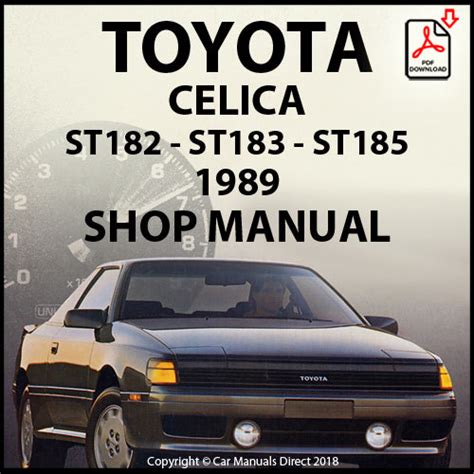 DOWNLOAD TOYOTA CELICA ST185 3SGTE SERVICE MANUAL Ebook Kindle Editon