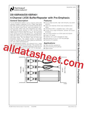 DS15BR400TSQ/NOPB