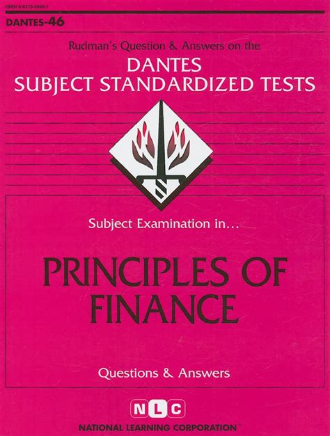 DSST Principles of Finance Passbooks DANTES SUBJECT STANDARDIZED TESTS DANTES Kindle Editon