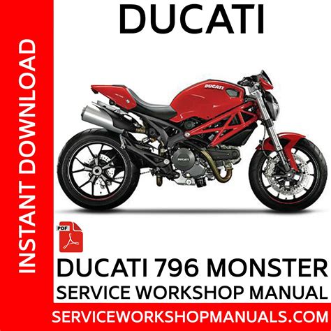 DUCATI MONSTER 796 SERVICE MANUAL PDF Ebook Kindle Editon