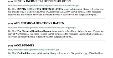 DUNPHY INCOME TAX RETURN SOLUTION Ebook Kindle Editon