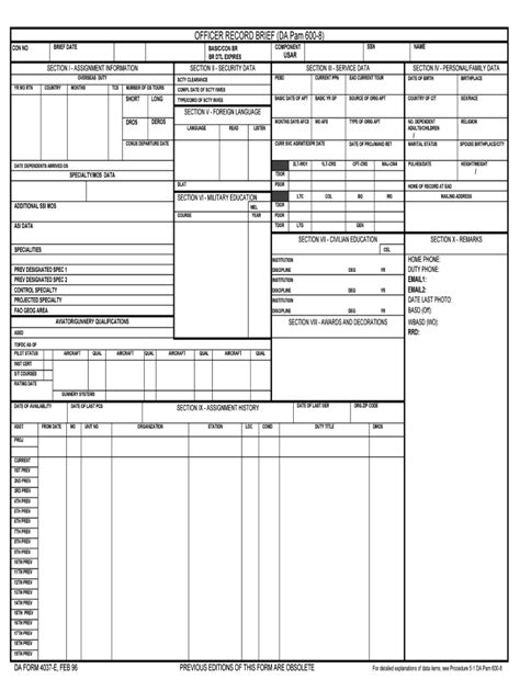 Da Form 4037 Xfdl Ebook Doc