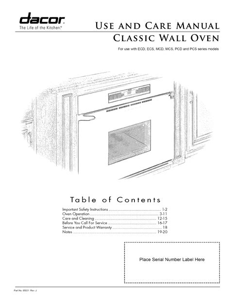 Dacor Oven Cps Manual Ebook Kindle Editon