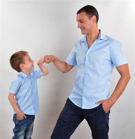 Dad and Son Matching Dress Shirts: A Bonding Experience