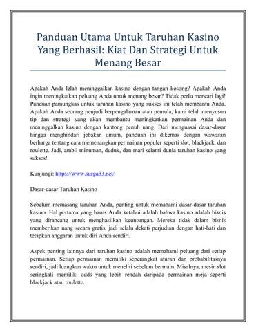 Daduku Slot: Panduan Utama untuk Strategi, Kiat, dan Kesuksesan